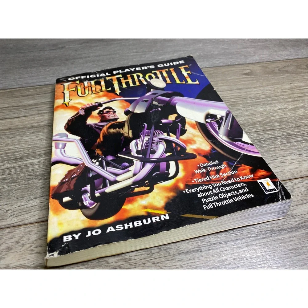 Full Throttle Official Player's Guide Jo Ashburn LucasArts PC Game Strategy Book